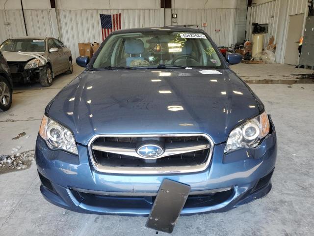 4S3BL616597236864 - 2009 SUBARU LEGACY 2.5I BLUE photo 5