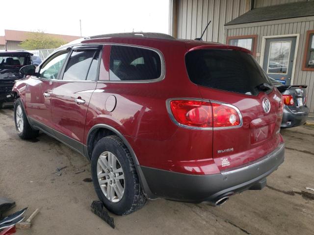 5GAER13778J293803 - 2008 BUICK ENCLAVE CX BURGUNDY photo 2