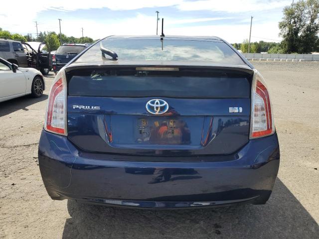JTDKN3DU5D1718300 - 2013 TOYOTA PRIUS BLUE photo 6