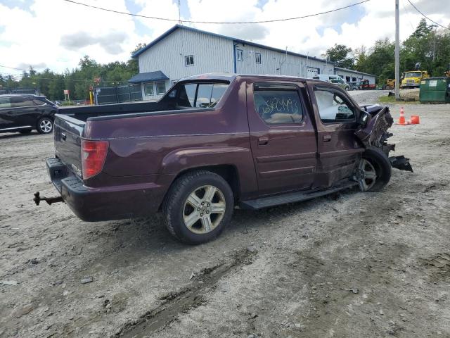 5FPYK1F56BB006077 - 2011 HONDA RIDGELINE RTL MAROON photo 3