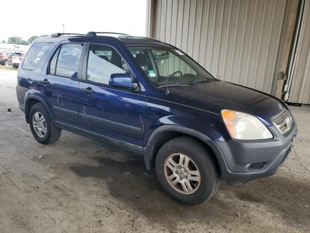 JHLRD78814C033529 - 2004 HONDA CR-V EX BLUE photo 4