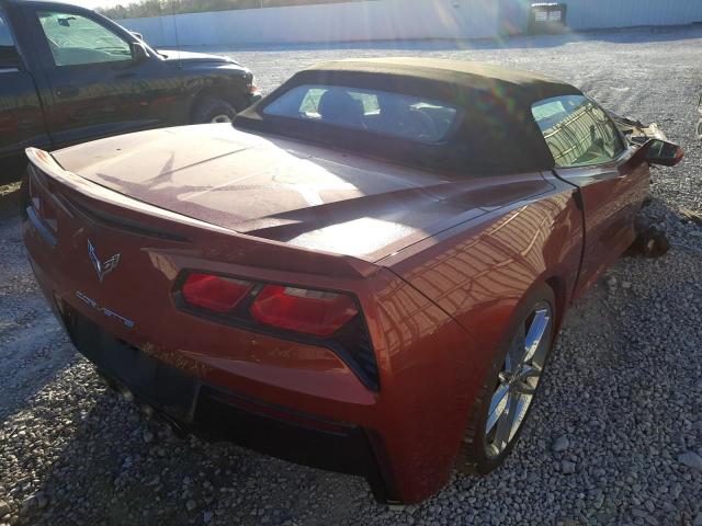 1G1YM3D75F5110644 - 2015 CHEVROLET CORVETTE STINGRAY Z51 3LT ORANGE photo 4