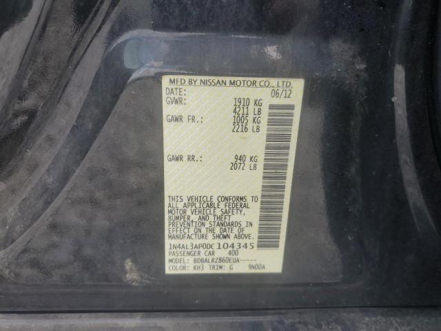 1N4AL3AP0DC104345 - 2013 NISSAN ALTIMA 2.5 BLACK photo 13