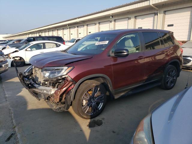 5FNYF8H54MB018797 - 2021 HONDA PASSPORT EXL MAROON photo 1