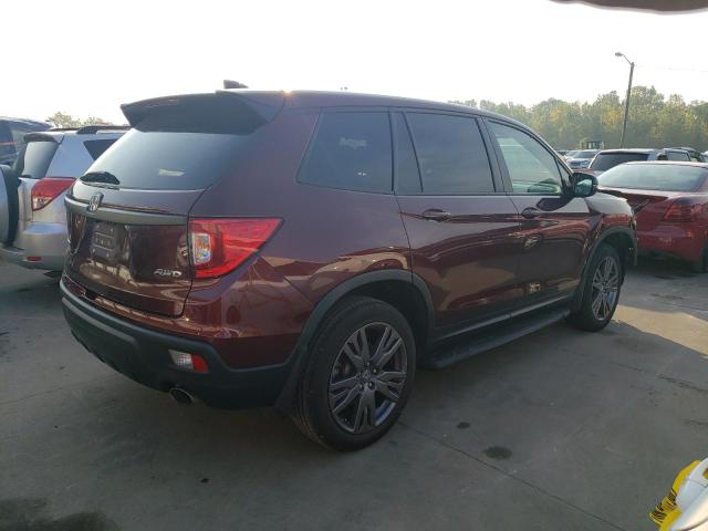 5FNYF8H54MB018797 - 2021 HONDA PASSPORT EXL MAROON photo 3