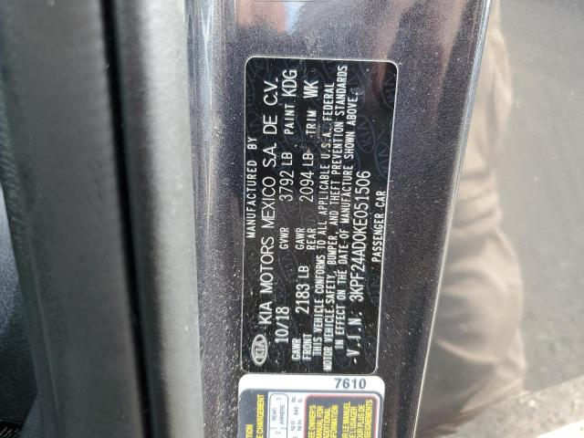 3KPF24AD0KE051506 - 2019 KIA FORTE FE Grafit foto 12