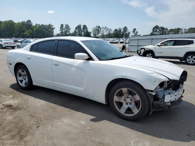 2C3CDXAT0DH716129 - 2013 DODGE CHARGER POLICE WHITE photo 4