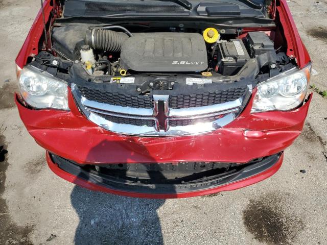2C4RDGCG2DR799580 - 2013 DODGE GRAND CARAVAN SXT RED photo 12