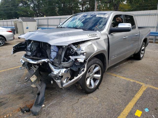 1C6SRFHT4KN506685 - 2019 RAM 1500 LIMITED SILVER photo 2
