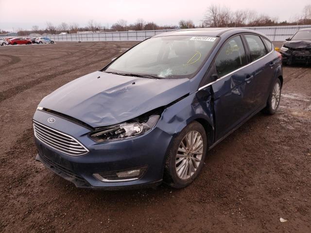 1FADP3N28JL290082 - 2018 FORD FOCUS TITANIUM BLUE photo 2