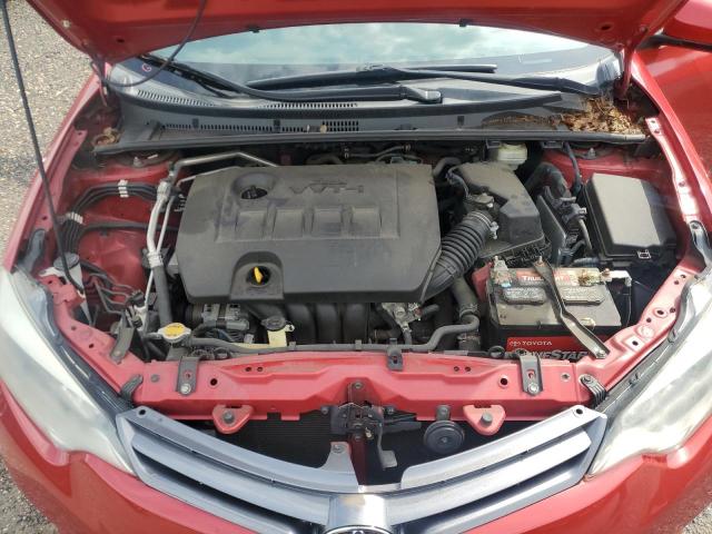 2T1BURHE5GC697201 - 2016 TOYOTA COROLLA L RED photo 11