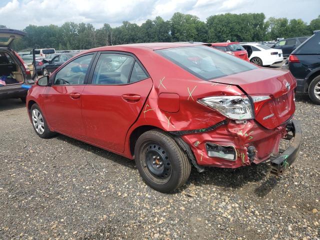 2T1BURHE5GC697201 - 2016 TOYOTA COROLLA L RED photo 2