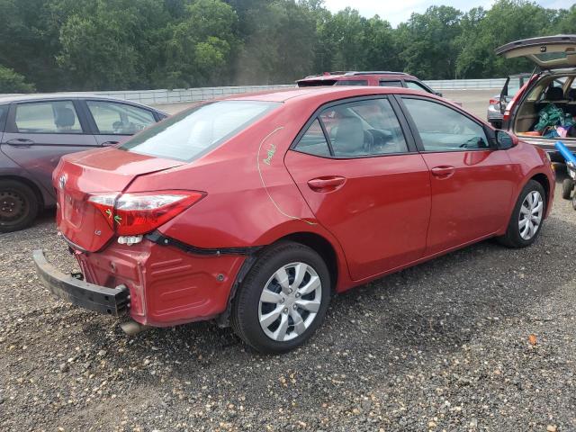 2T1BURHE5GC697201 - 2016 TOYOTA COROLLA L RED photo 3