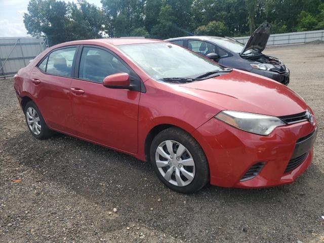 2T1BURHE5GC697201 - 2016 TOYOTA COROLLA L RED photo 4