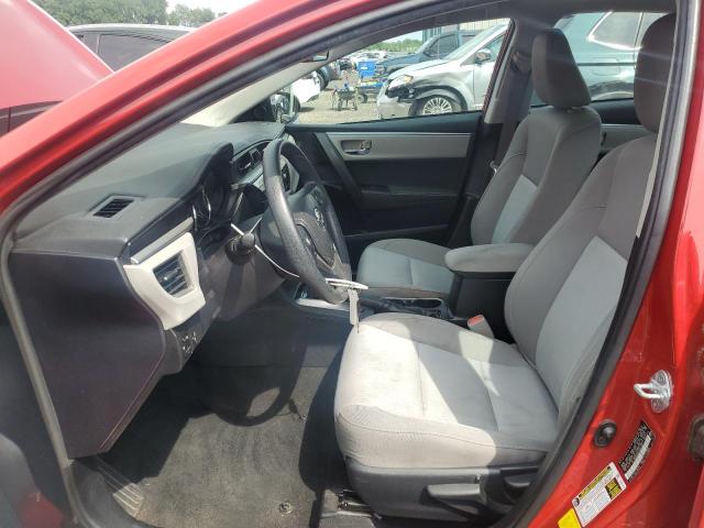 2T1BURHE5GC697201 - 2016 TOYOTA COROLLA L RED photo 7
