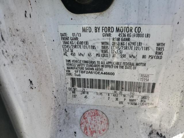 1FTBF2A61DEA46600 - 2013 FORD F250 SUPER DUTY BURN photo 10