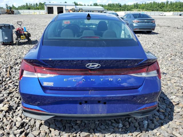 KMHLM4AG7MU092013 - 2021 HYUNDAI ELANTRA SEL BLUE photo 6