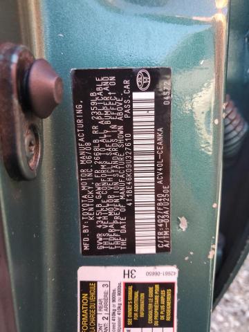 4T1BE46K09U327610 - 2009 TOYOTA CAMRY BASE Yaşıl foto 23