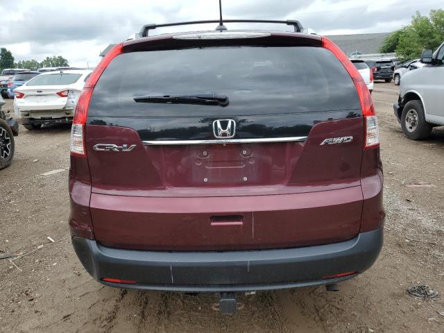 5J6RM4H78EL036927 - 2014 HONDA CR-V EXL BURGUNDY photo 6