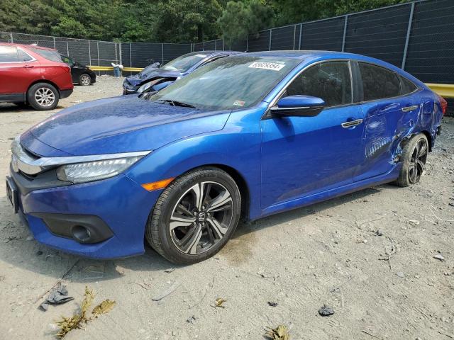 2HGFC1F90HH639873 - 2017 HONDA CIVIC TOURING BLUE photo 1