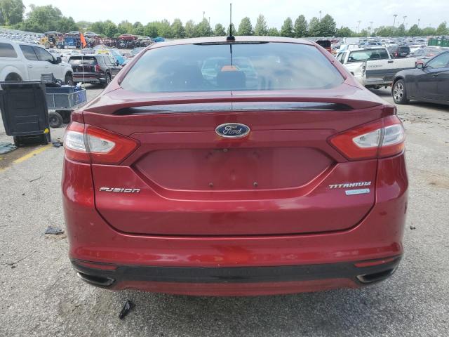 3FA6P0K93DR322502 - 2013 FORD FUSION TITANIUM MAROON photo 6