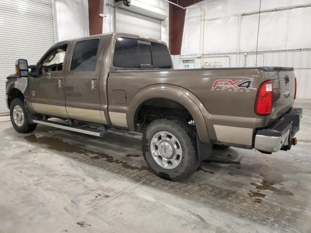 1FT8W3BTXFEC13107 - 2015 FORD F350 SUPER DUTY BROWN photo 2