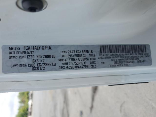 ZFBERFBB2H6G49049 - 2017 RAM PROMASTER SLT Blanc photo 13