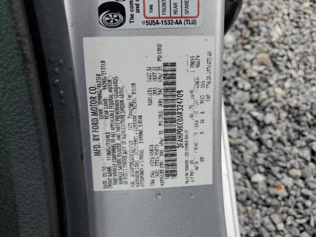 3FAHP0KC0AR324708 - 2010 FORD FUSION SPORT SILVER photo 12