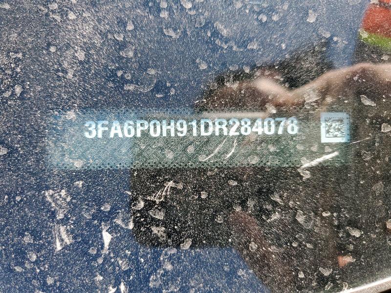 3FA6P0H91DR284078 - 2013 FORD FUSION SE შავი ფოტო 12