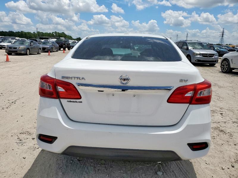 3N1AB7APXKY353781 - 2019 NISSAN SENTRA S WHITE photo 6