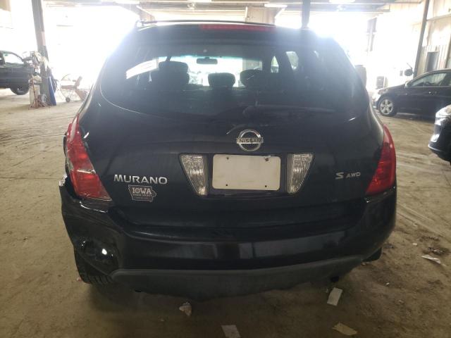 JN8AZ08WX5W405228 - 2005 NISSAN MURANO SL BLACK photo 6