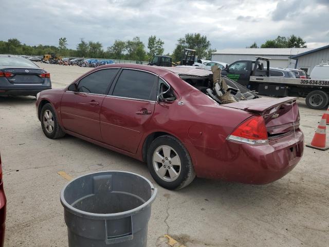 2G1WT58K681322395 - 2008 CHEVROLET IMPALA LT BURGUNDY photo 2