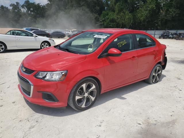 1G1JF5SB4K4121715 - 2019 CHEVROLET SONIC PREMIER RED photo 1