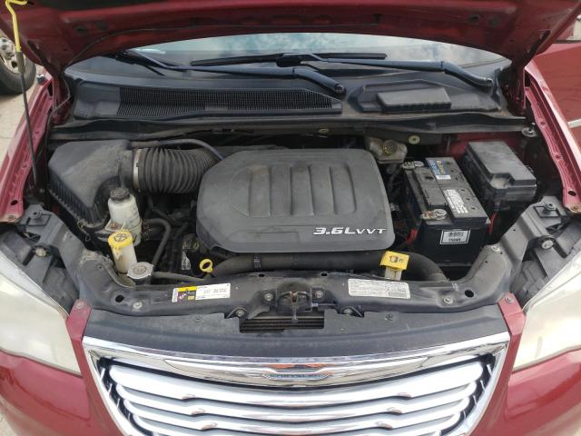 2C4RC1CG0DR534043 - 2013 CHRYSLER TOWN & COU TOURING L BURGUNDY photo 12