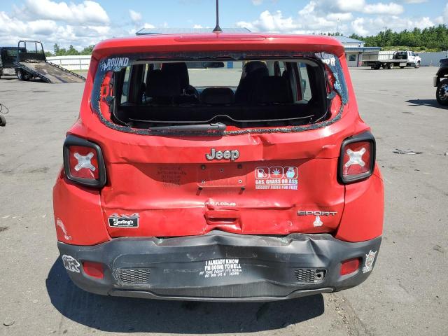 ZACNJBAB4KPK89201 - 2019 JEEP RENEGADE SPORT RED photo 6