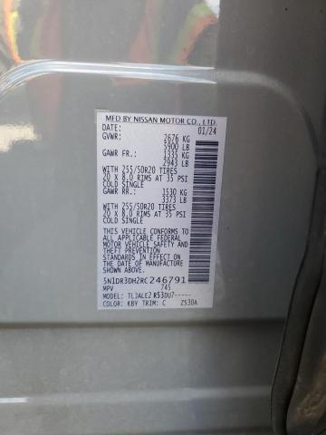 5N1DR3DH2RC246791 - 2024 NISSAN PATHFINDER PLATINUM فضي صورة 13