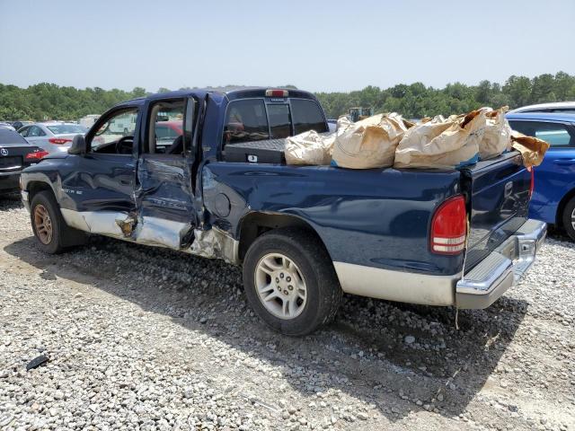 1B7GL2AX81S219842 - 2001 DODGE DAKOTA QUAD BLUE photo 2