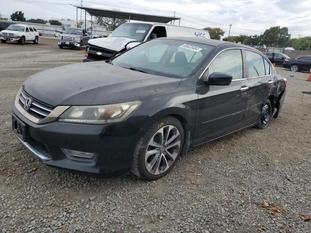 1HGCR2F50DA063523 - 2013 HONDA ACCORD SPORT BLACK photo 1