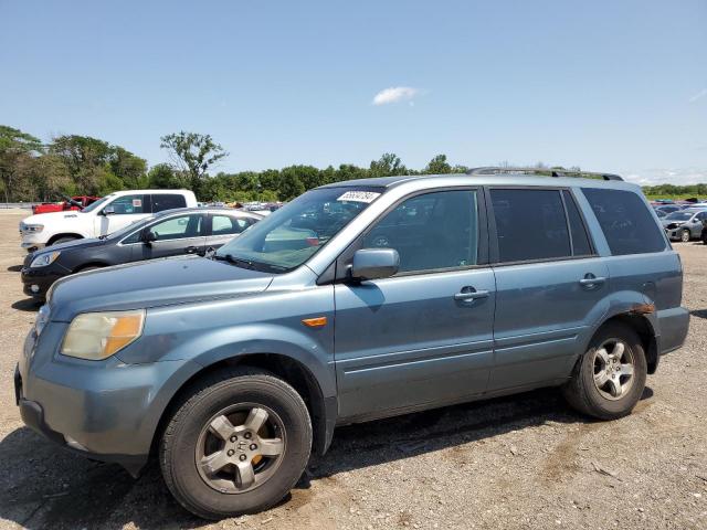 2HKYF18596H541325 - 2006 HONDA PILOT EX BLUE photo 1