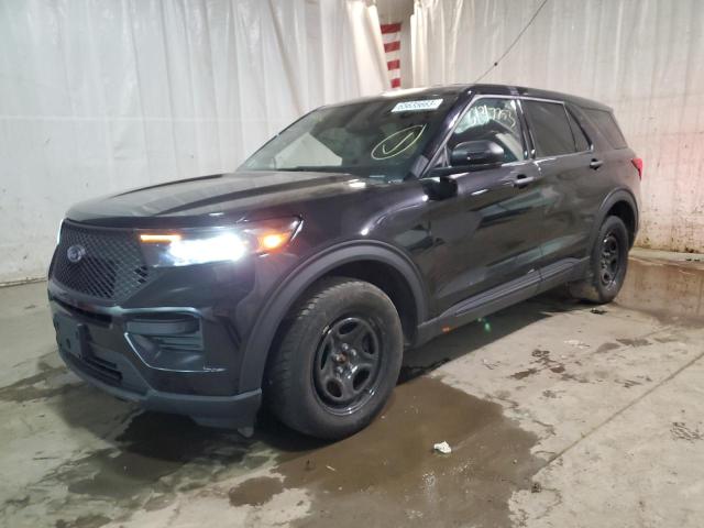 1FM5K8ABXMGA33790 - 2021 FORD EXPLORER POLICE INTERCEPTOR BLACK photo 1