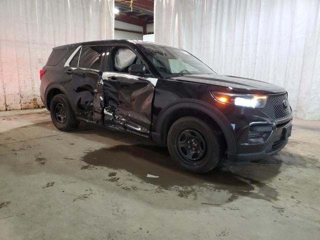 1FM5K8ABXMGA33790 - 2021 FORD EXPLORER POLICE INTERCEPTOR BLACK photo 4
