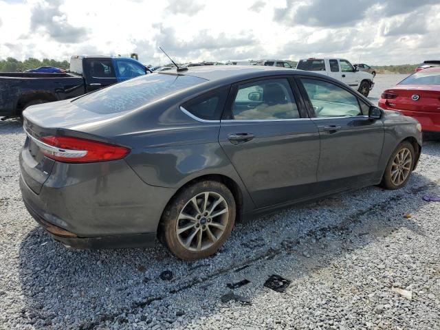 3FA6P0H78HR381735 - 2017 FORD FUSION SE GRAY photo 3