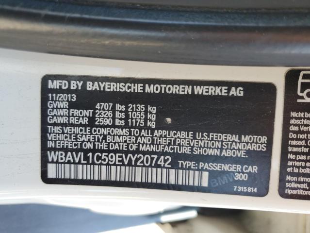 WBAVL1C59EVY20742 - 2014 BMW X1 XDRIVE28I WHITE photo 13