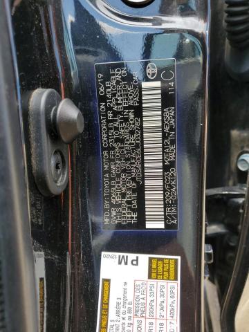 JTDS4RCE6LJ032782 - 2020 TOYOTA COROLLA SE BLACK photo 12