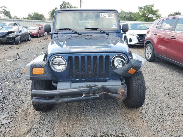 1J4FA39S25P303044 - 2005 JEEP WRANGLER X BLUE photo 5