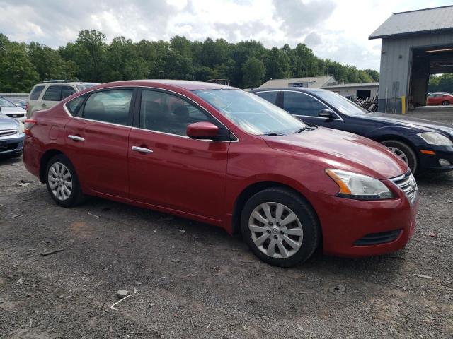 3N1AB7AP0DL621057 - 2013 NISSAN SENTRA S RED photo 4