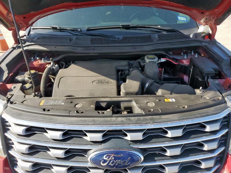 1FM5K7F83HGD49111 - 2017 FORD EXPLORER LIMITED 红色 照片 12