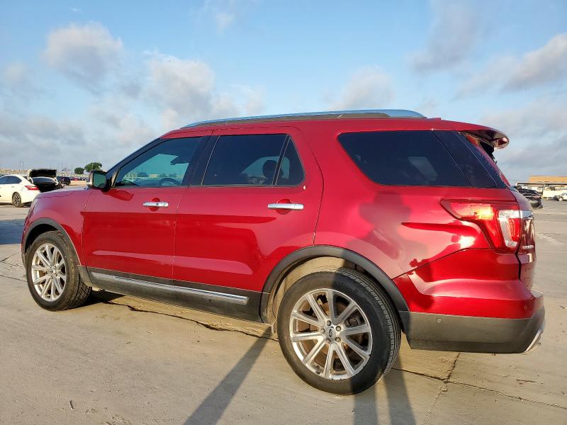 1FM5K7F83HGD49111 - 2017 FORD EXPLORER LIMITED 红色 照片 2