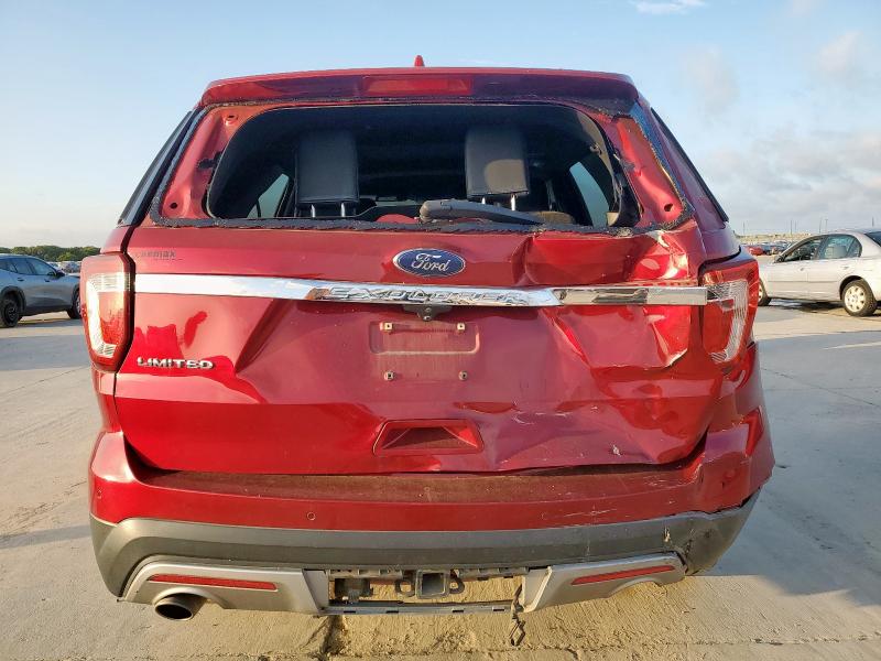 1FM5K7F83HGD49111 - 2017 FORD EXPLORER LIMITED 红色 照片 6