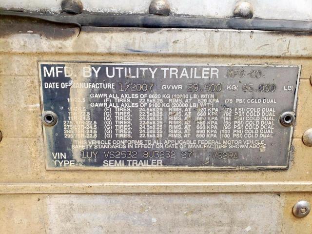 1UYVS25328U323227 - 2008 UTILITY VS2RA WHITE photo 10